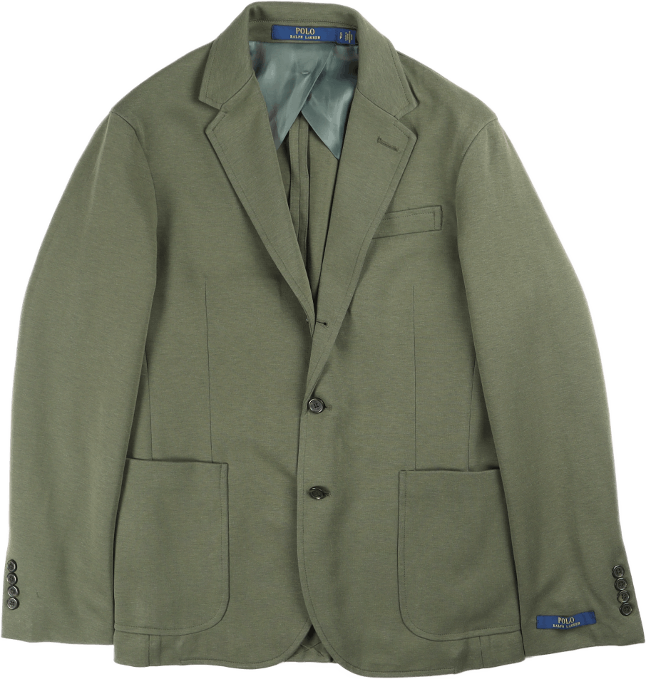 Polo Soft Double-Knit Sport Coat, Male, Kleding, jassen, Groen, L