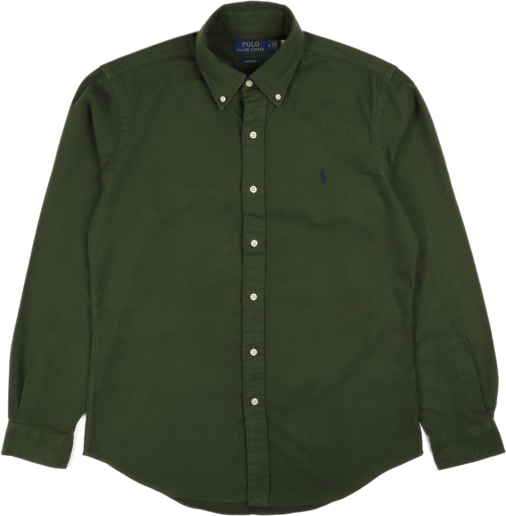 Custom Fit Flannel Shirt Army