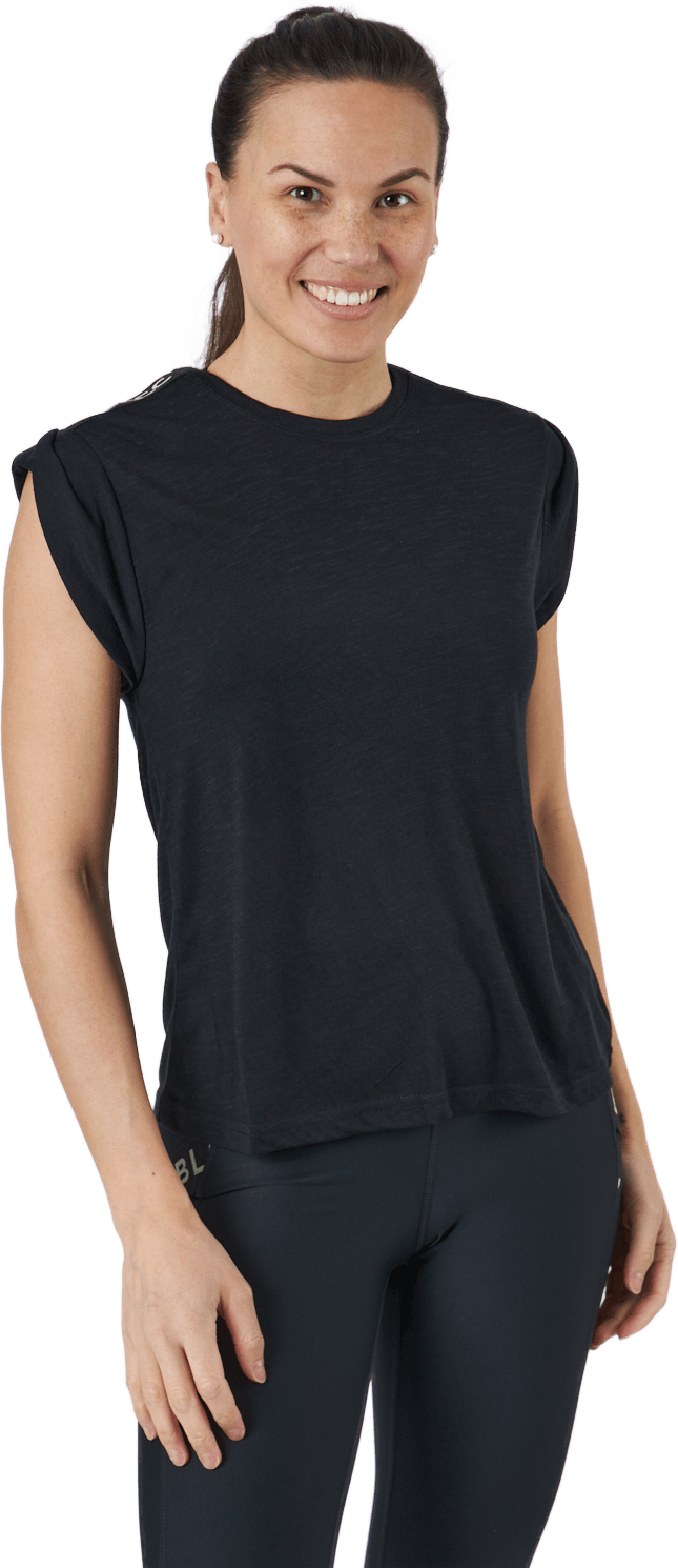 Power X Muscle Tank Black / Green, Female, Abbigliamento, Maglietta, Allenamento, Nero, S