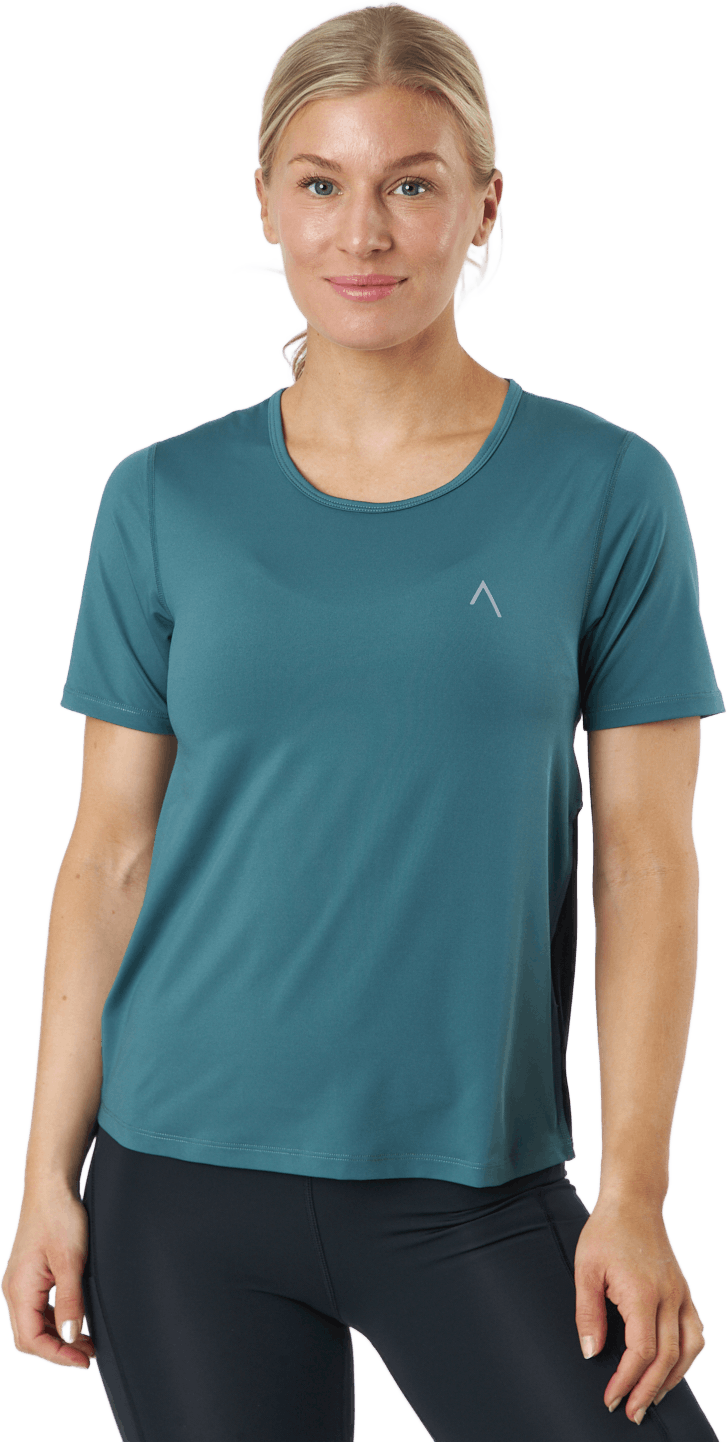 Lyric Tee Olive/black, Female, Tøj, T-shirt, Løb, Turkis, L