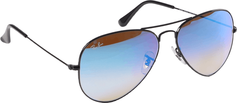 Aviator Large Metal Black 002/4o 58, Unisex, Ekwipunek, Okulary słoneczne, Czarny, ONESIZE