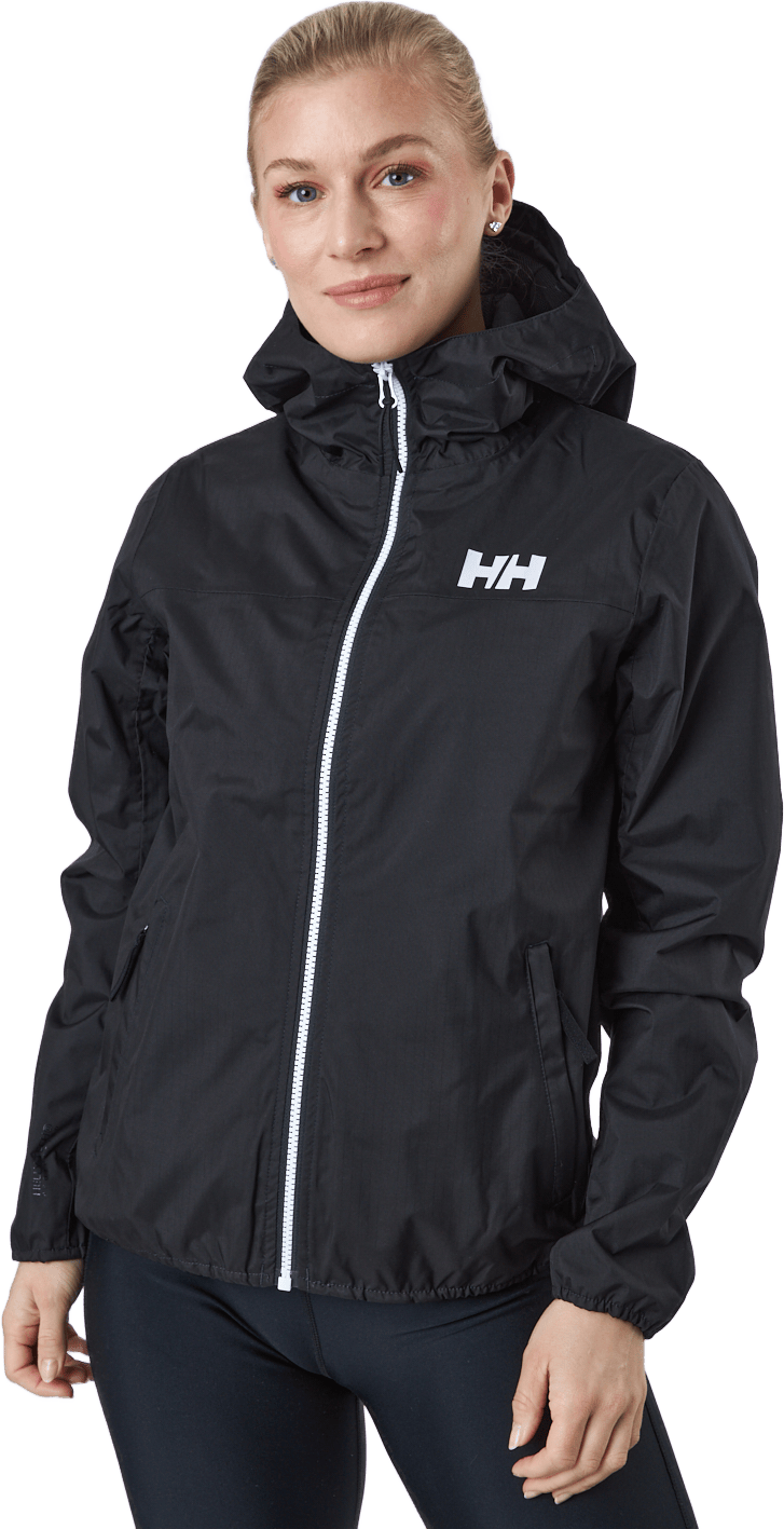 W Belfast Ii Packable Jacket 990 Black, Female, Apparels, jackets, Black, S