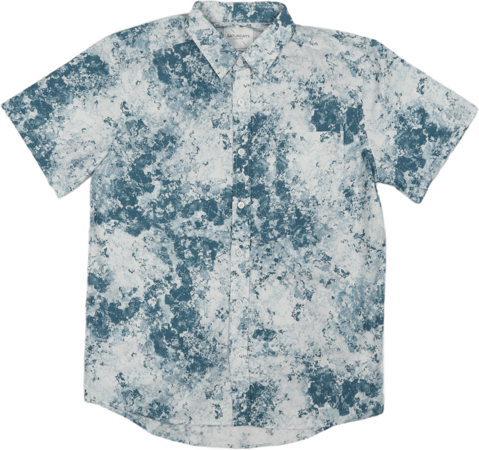 Mineral Print Shirt White