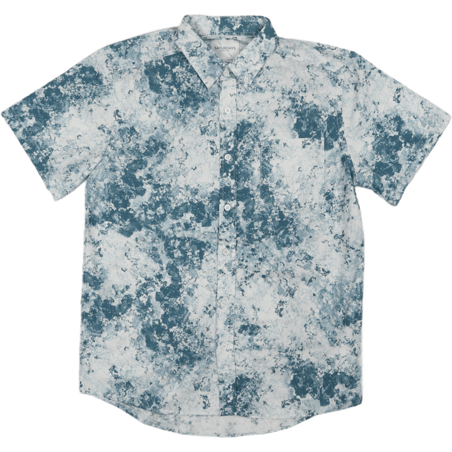 Mineral Print Shirt White