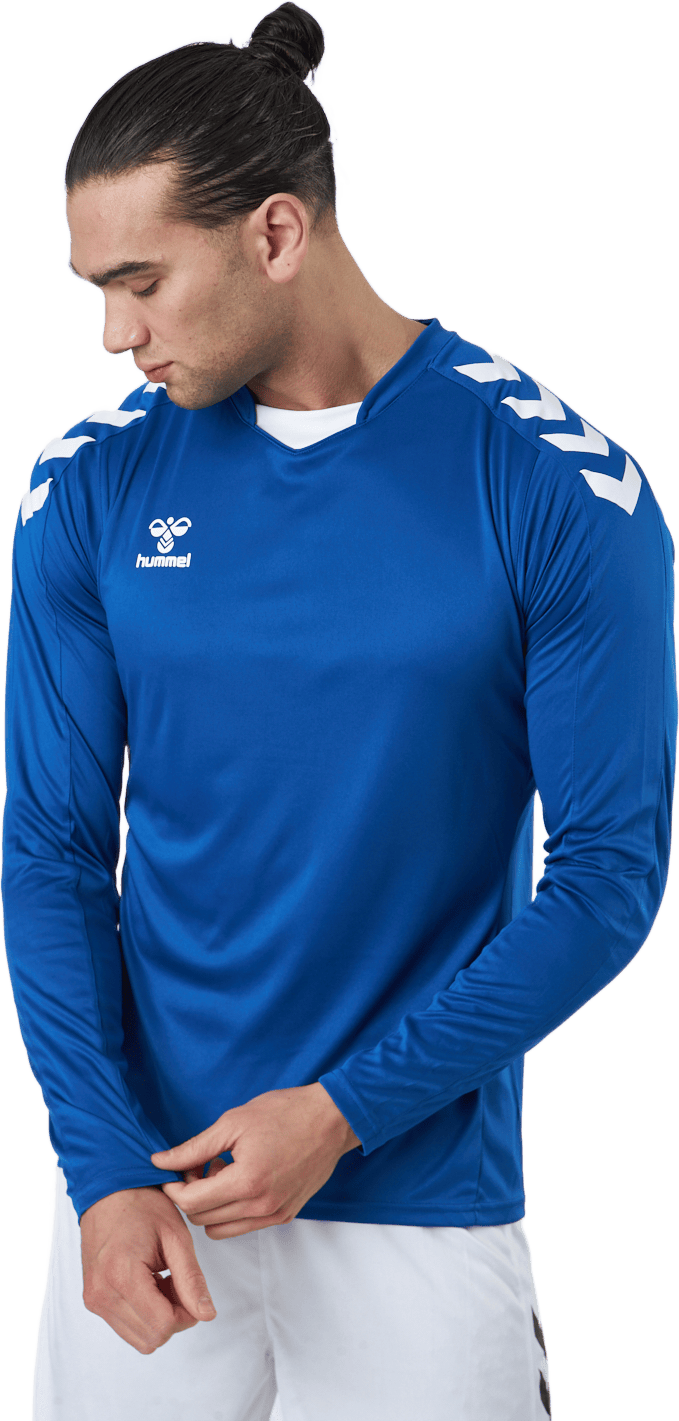 Hmlcore Xk Poly Jersey L/s True Blue, Male, Ropa, Camisas, Azul, L