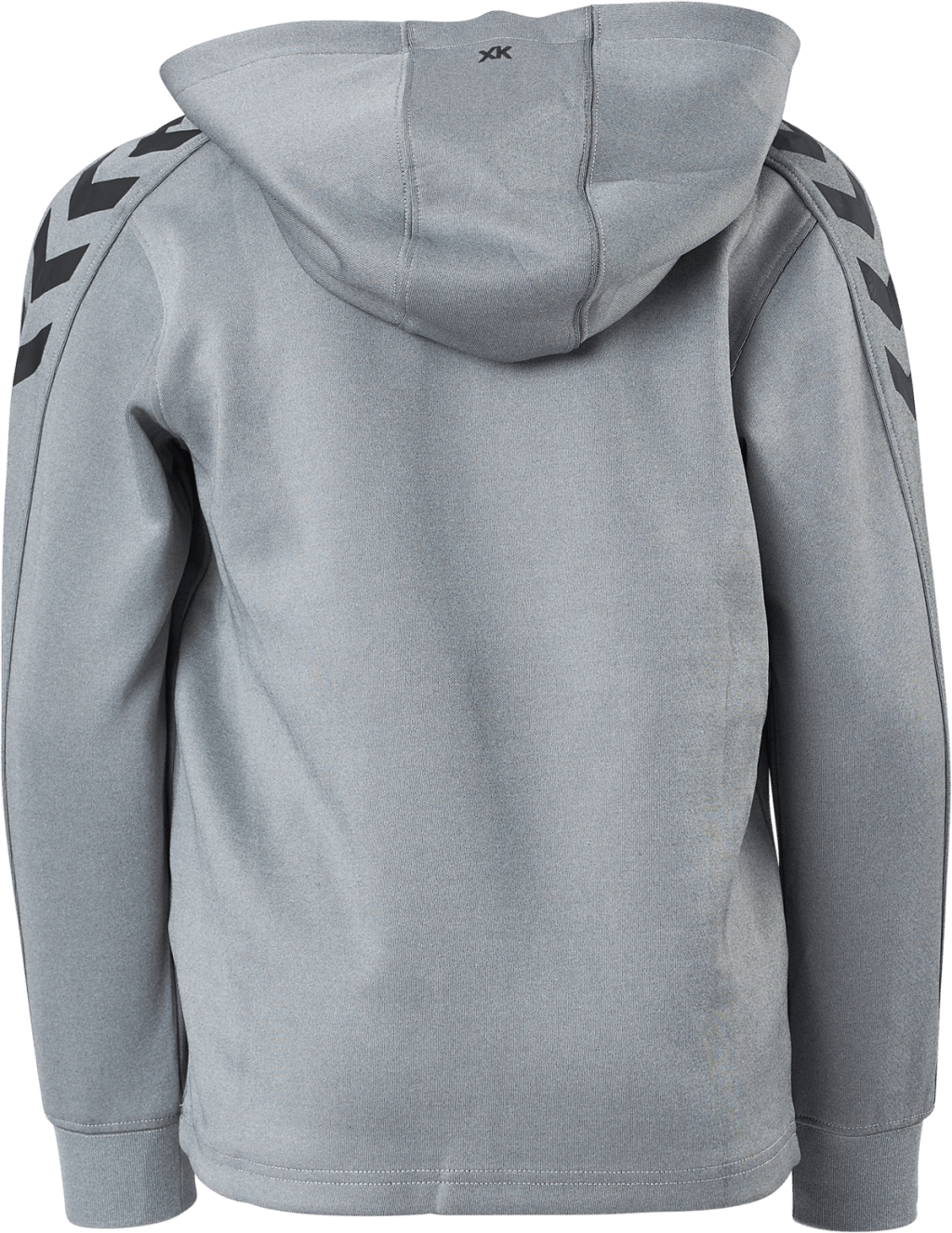 Hmlcore Xk Poly Kids Sweat Hoo Grey Melange - Bild 3