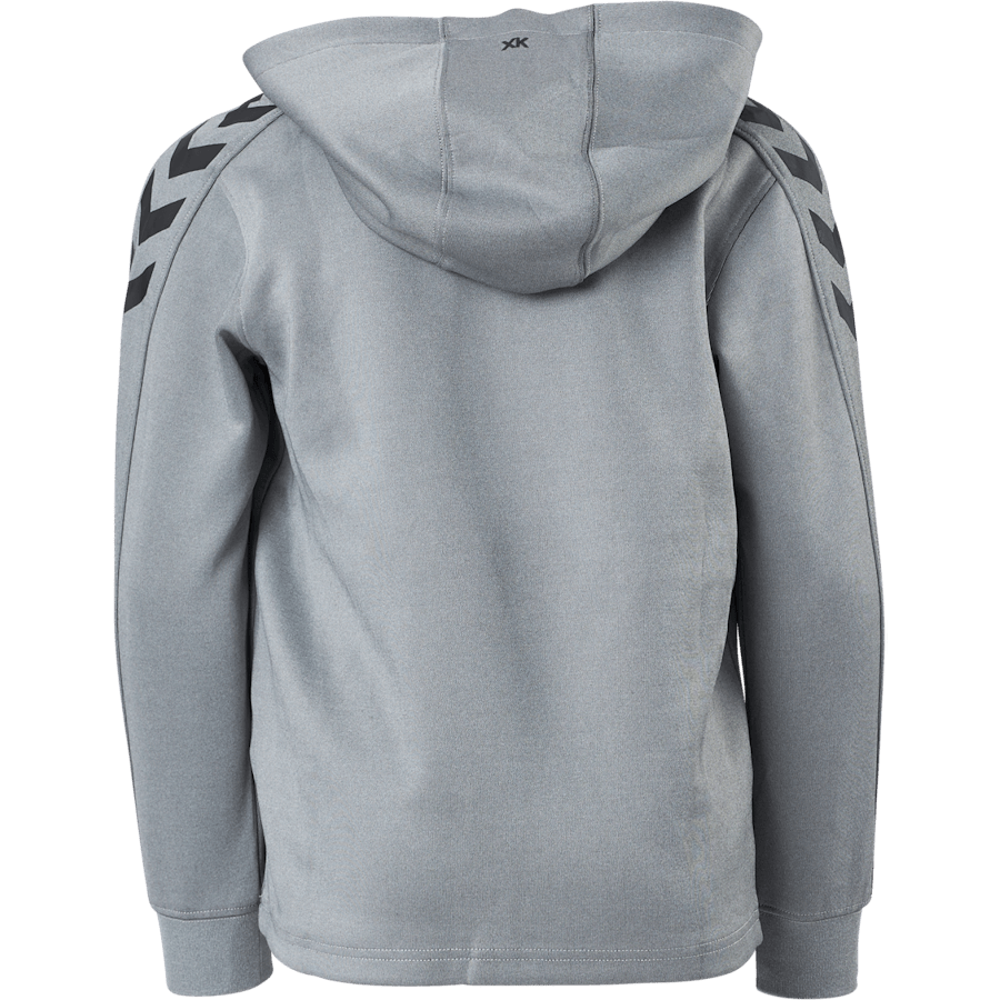 Hmlcore Xk Poly Kids Sweat Hoo Grey Melange - Bild 3