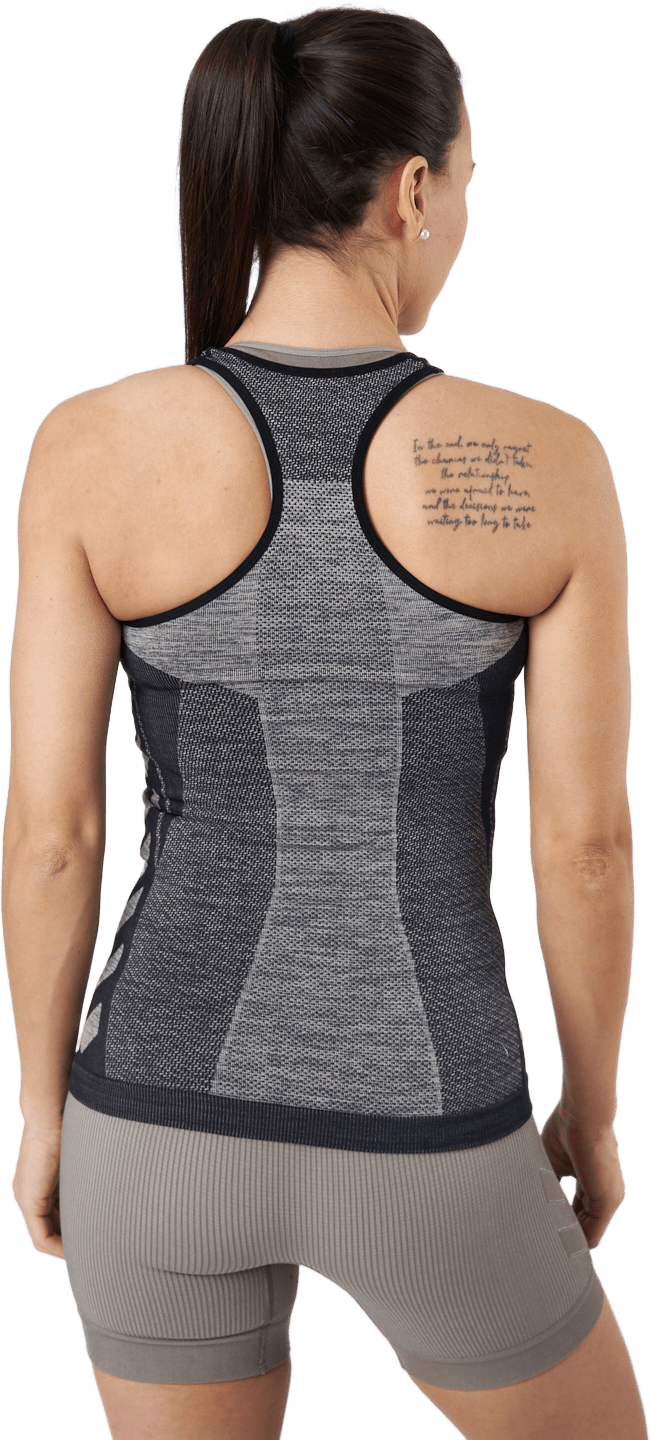 Hmlclea Seamless Top Chateau Gray/black Melange - Bild 3