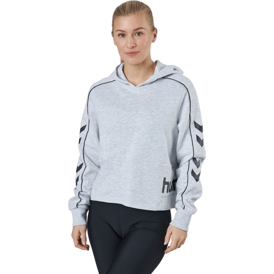 Hmllgc Yoko Cropped Hoodie Light Grey Melange