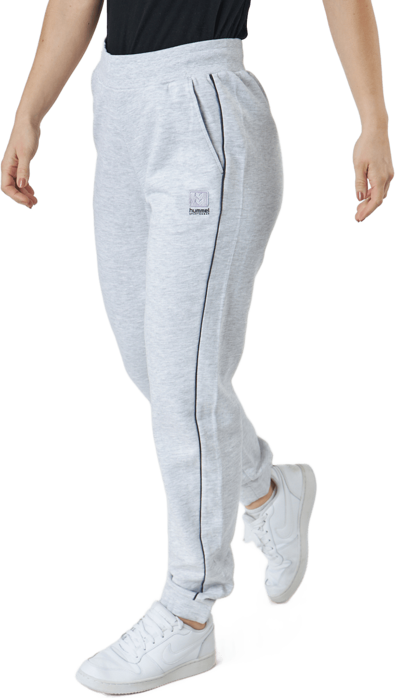 Hmllgc Yoko Regular Pants Light Grey Melange - Bild 2