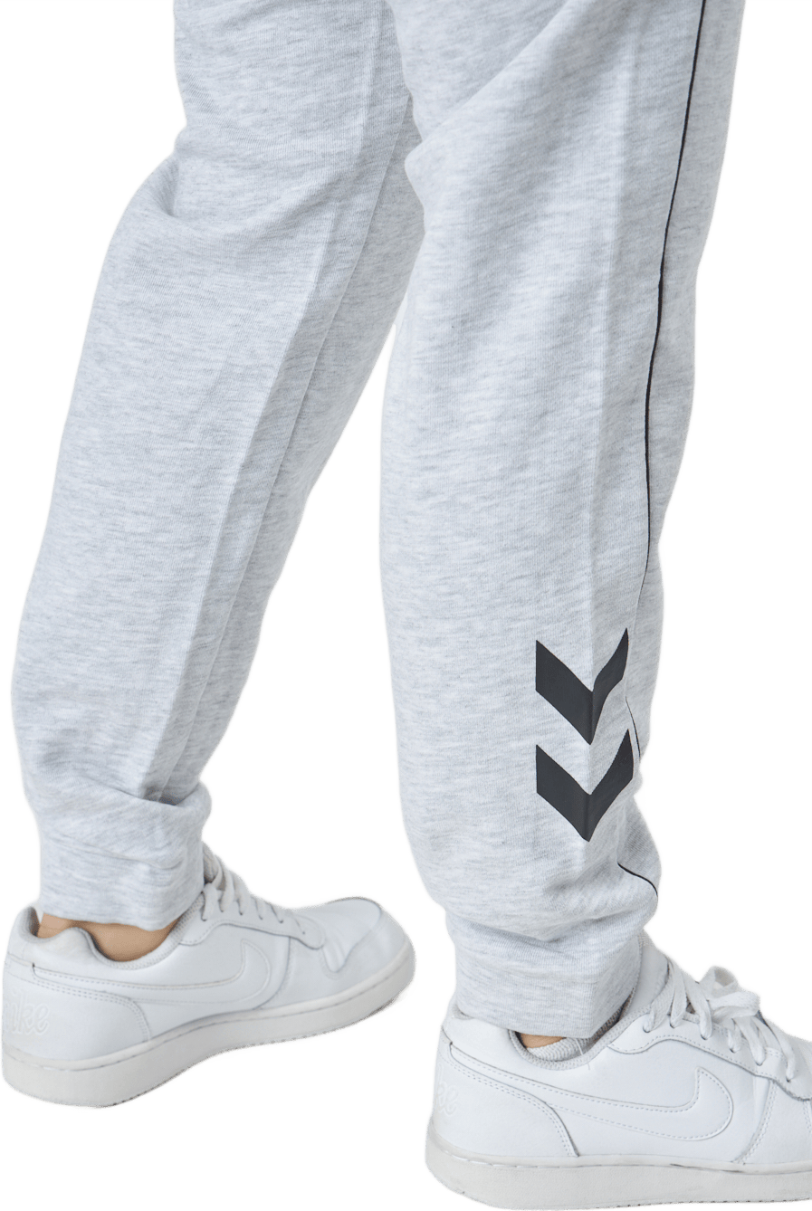 Hmllgc Yoko Regular Pants Light Grey Melange - Bild 5