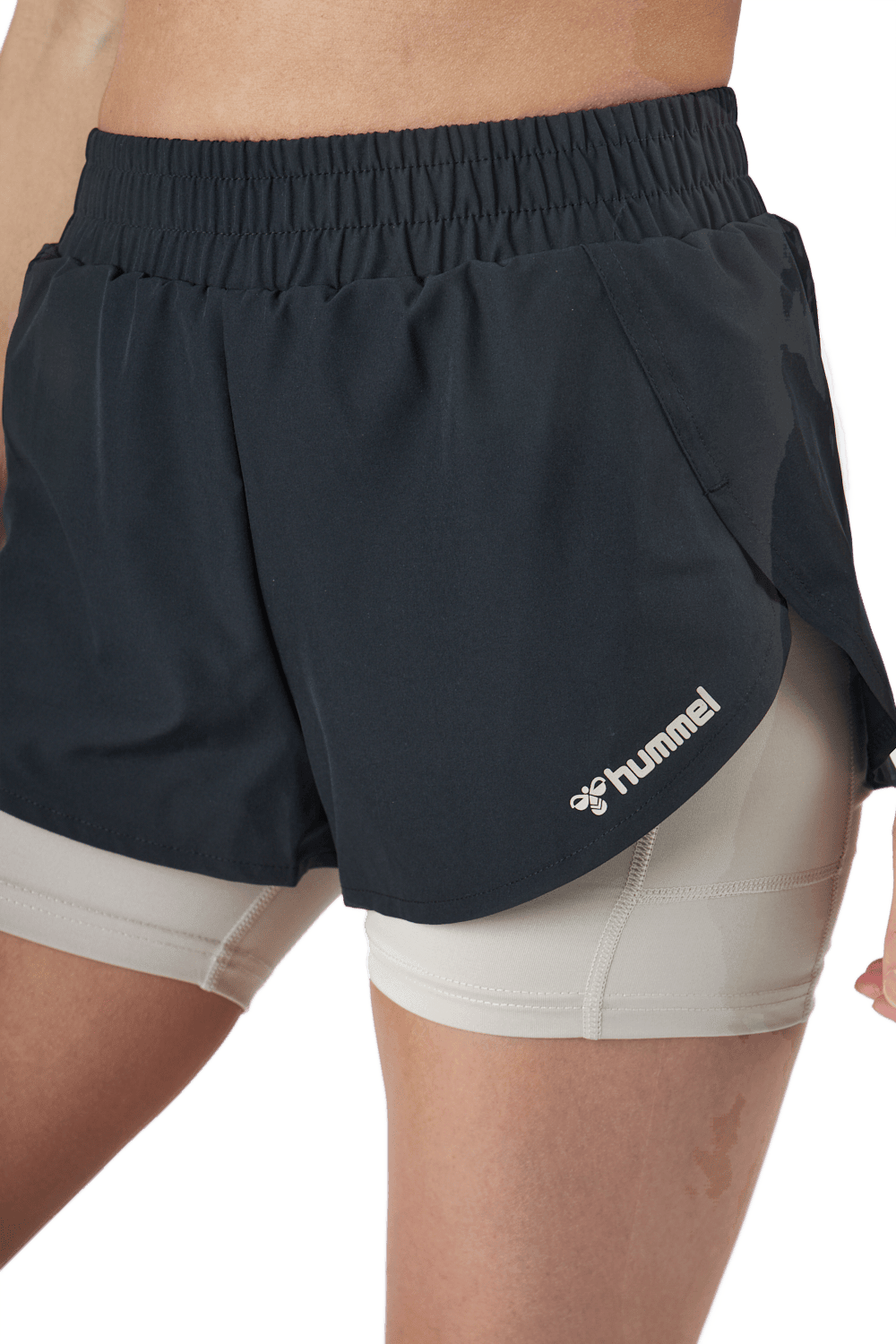 Hmlmt Track 2 In 1 Shorts Black - Bild 4