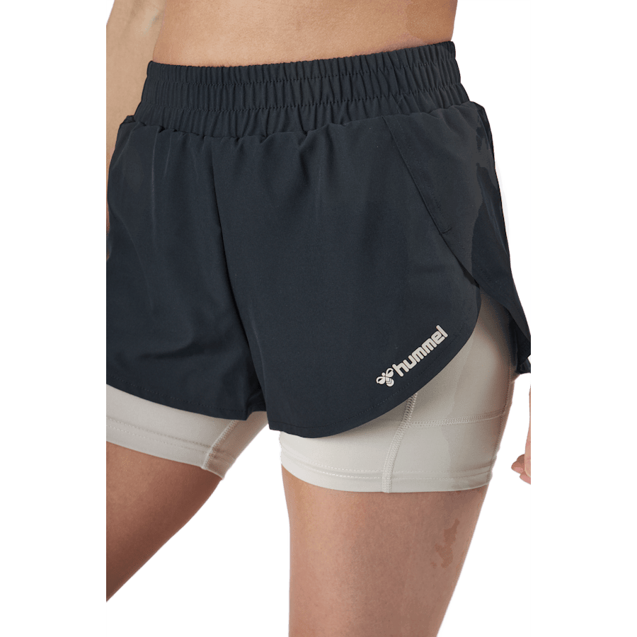 Hmlmt Track 2 In 1 Shorts Black - Bild 4
