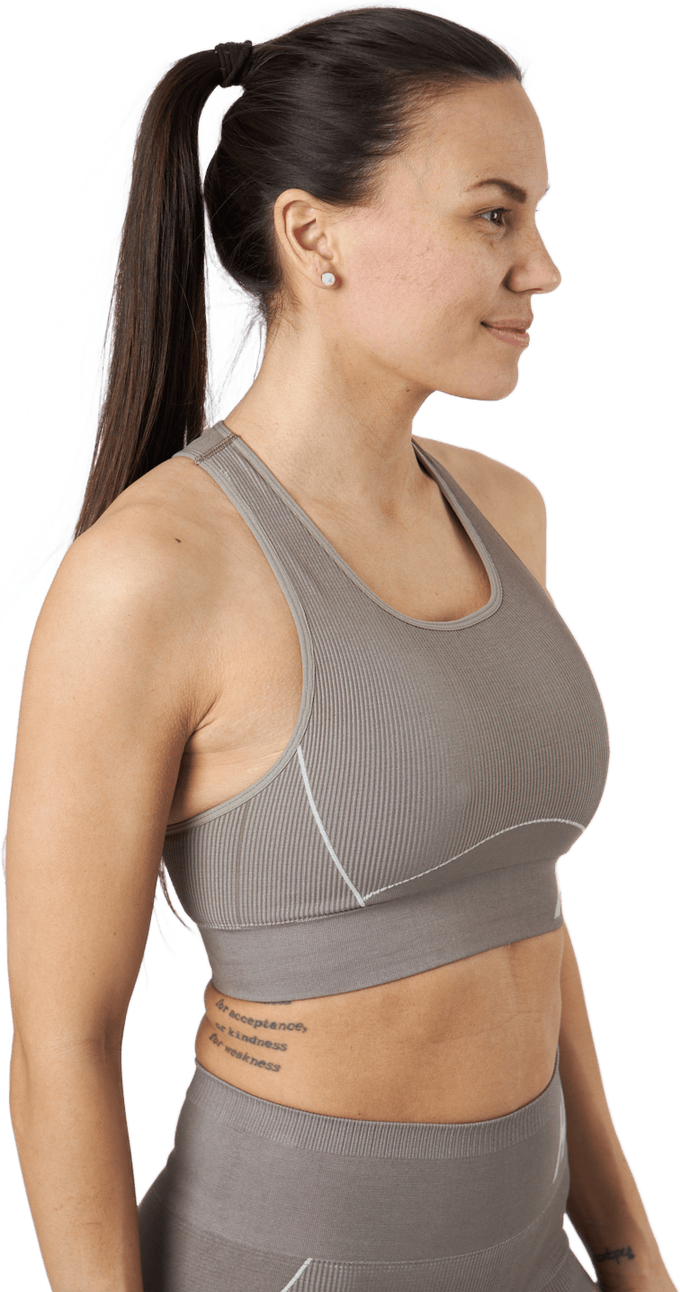 Hmlte Christel Seamless Sports Chateau Gray/driftwood Melange - Bild 2