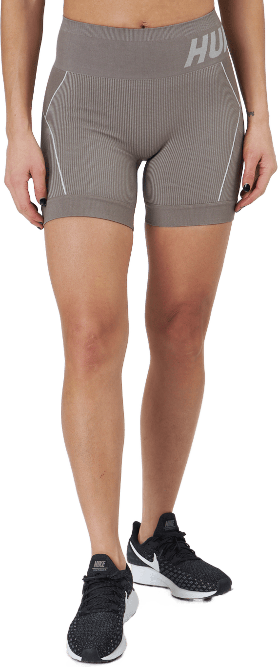 Hmlte Christel Seamless Shorts Chateau Gray/driftwood Melange
