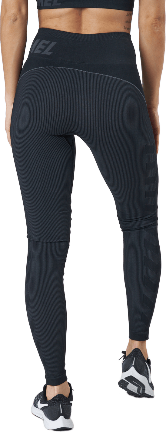 Hmlte Christel Seamless Mw Tig Black/asphalt Melange - Bild 3