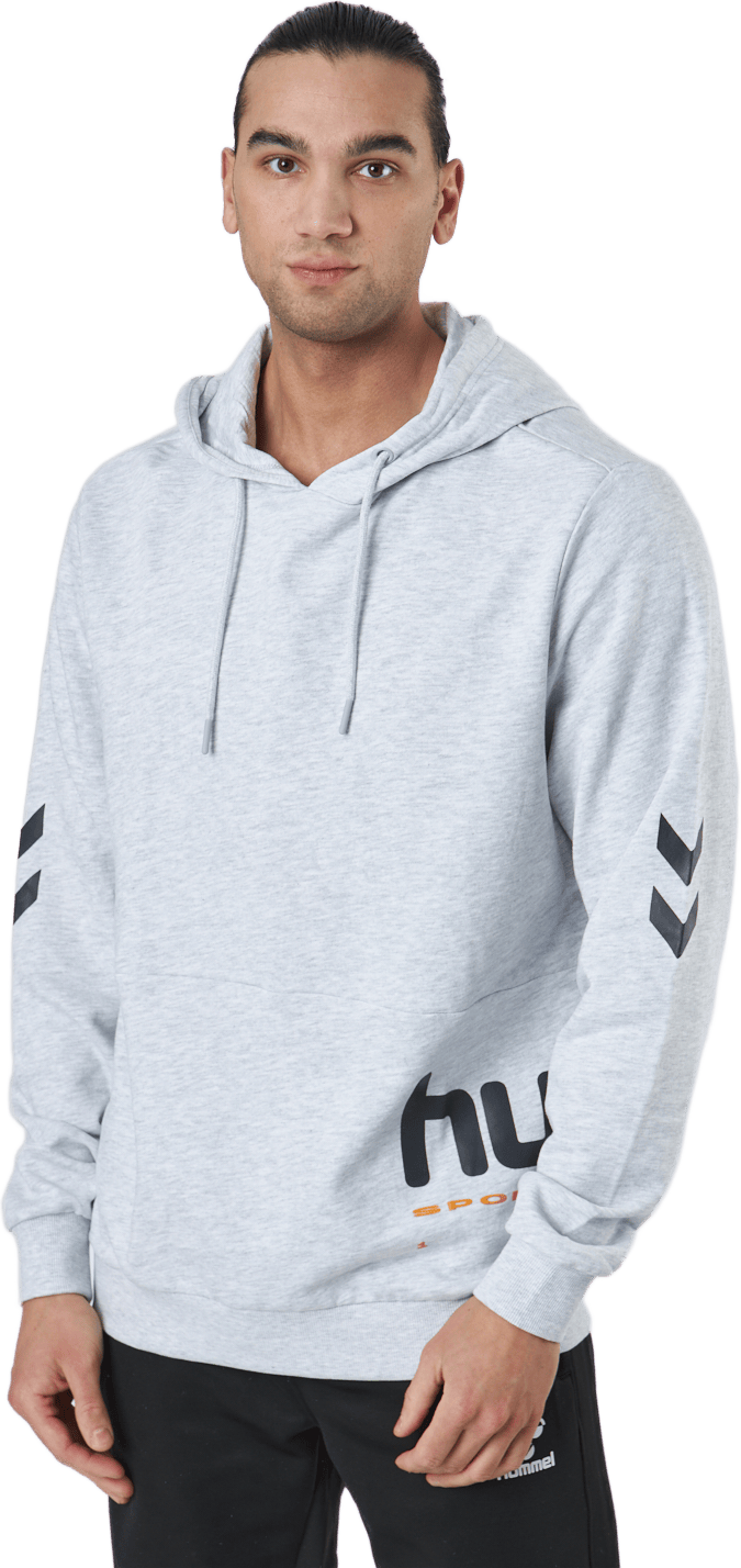 Hmllgc Manfred Hoodie Light Grey Melange - Bild 2