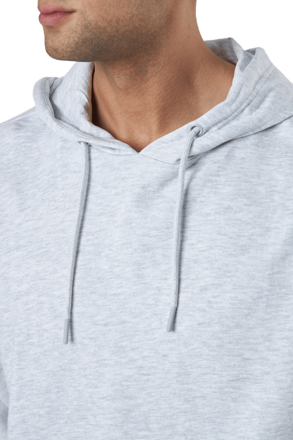 Hmllgc Manfred Hoodie Light Grey Melange - Bild 4