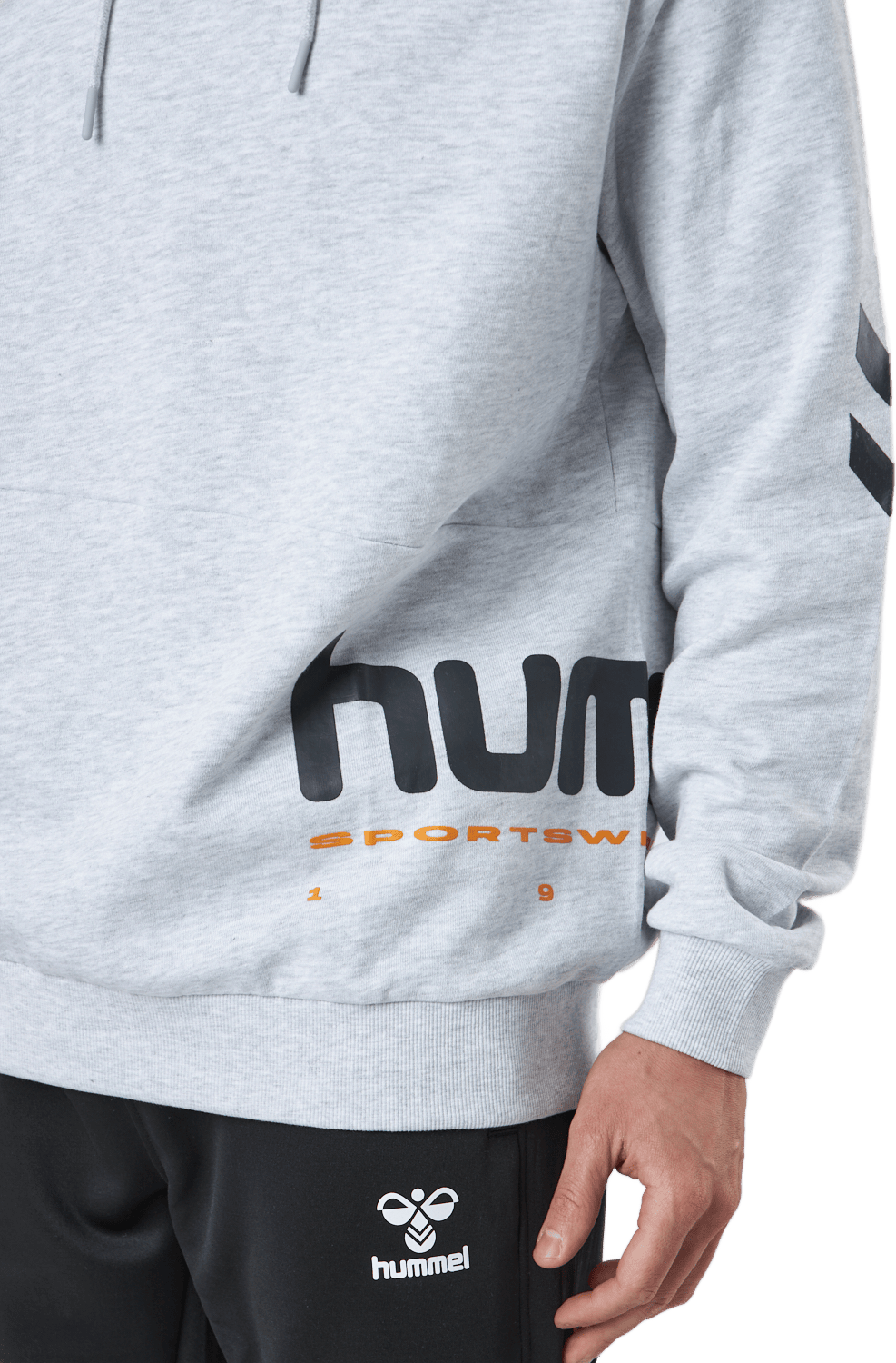 Hmllgc Manfred Hoodie Light Grey Melange - Bild 5