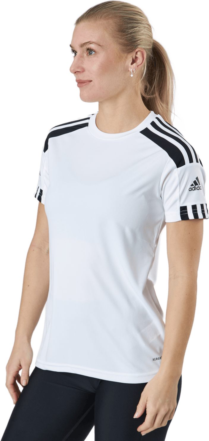 Squad 21 Jsy W White/black, Female, Kläder, T-shirt, Fotboll, Vit, XS