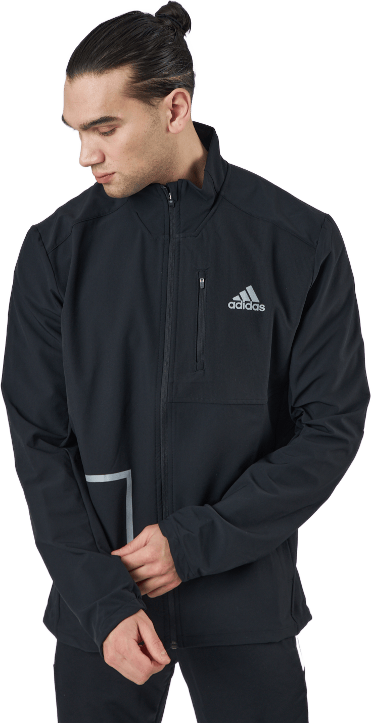 Own The Run Jkt Black, Male, Apparels, jackets, Black, XL