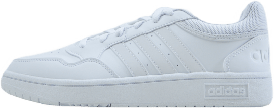 Hoops 3.0 Low Classic Shoes Cloud White / Cloud White / Dash Grey, Female, Schoenen, Sneakers, Sneakers, Wit, EU 40