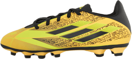 X Speedflow Messi.4 Flexible Ground Boots Solar Gold / Core Black / Bright Yellow, Unisex, Sapatos, Chuteiras, Futebol, Amarelo, EU 32