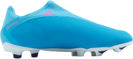 X Speedflow.3 Laceless Firm Ground Boots Sky Rush / Team Shock Pink / Cloud White - Bild 3