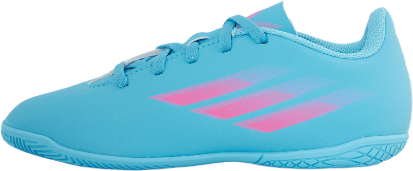 X Speedflow.4 In J Sky Rush/team Shock Pink/legac, Unisex, Schoenen, Training schoenen, Voetbal, Blauw, EU 30