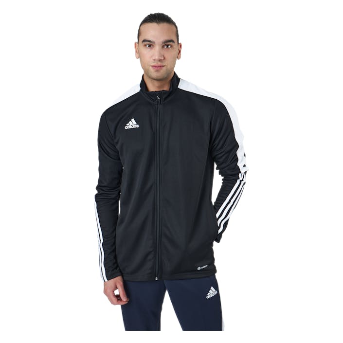 Tiro Tk Jkt Es Black, Male, Odevy, bundy, Futbal, Čierna, M