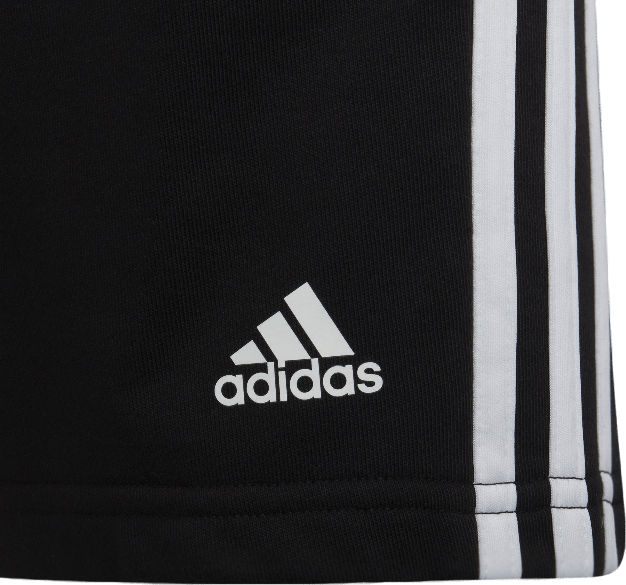 Essentials 3-Stripes Shorts Black / White - Bild 3