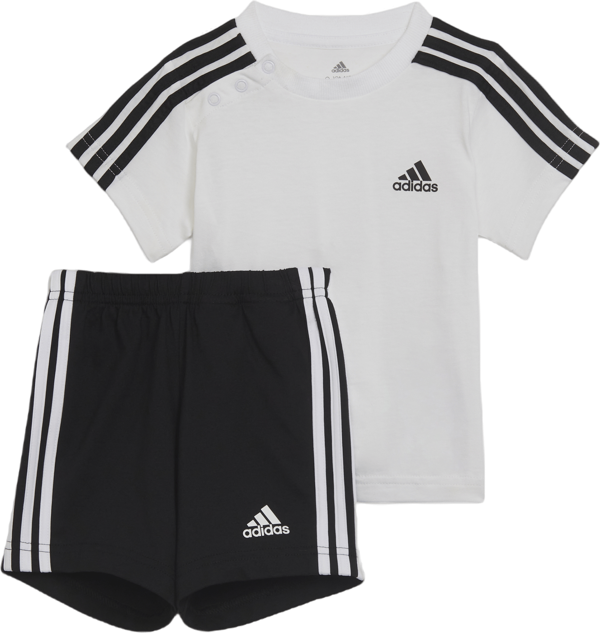 Essentials Sport Set White, Unisex, Kläder, Shorts, Svart, 92