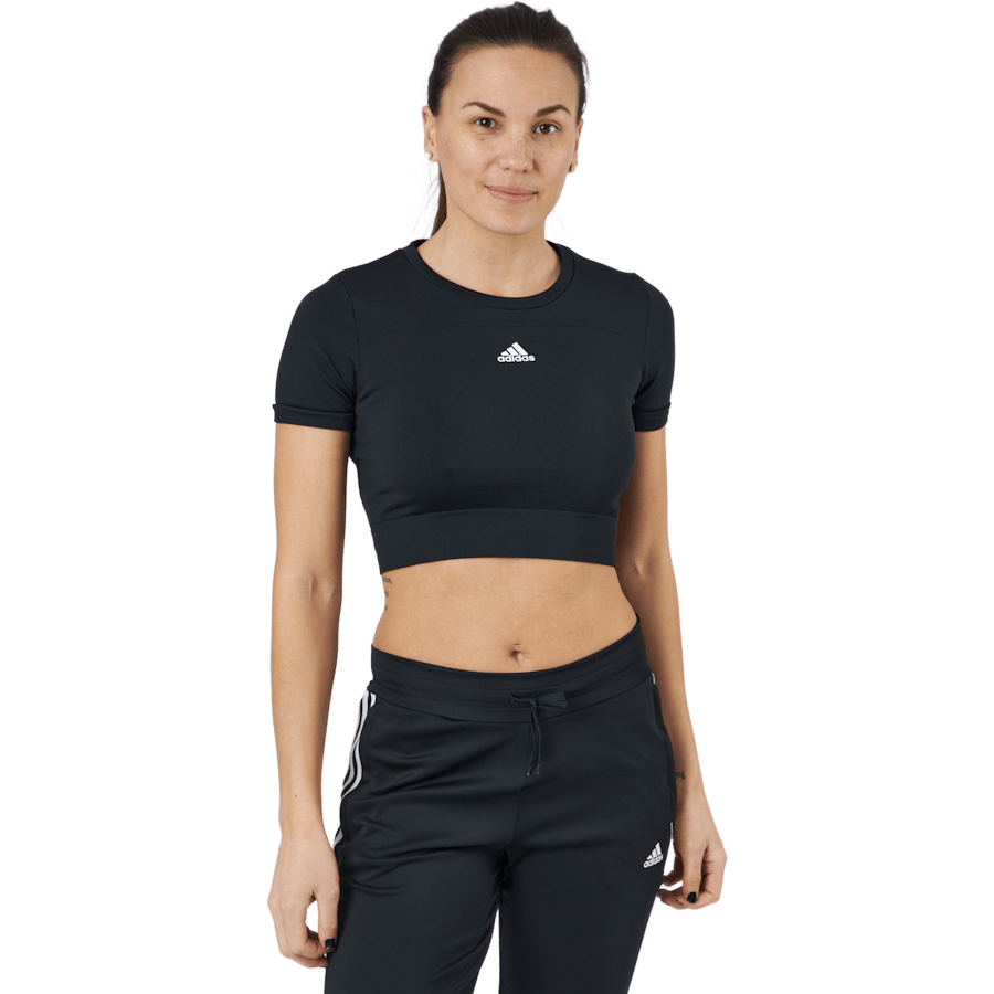 W Sml Fit T Black/white