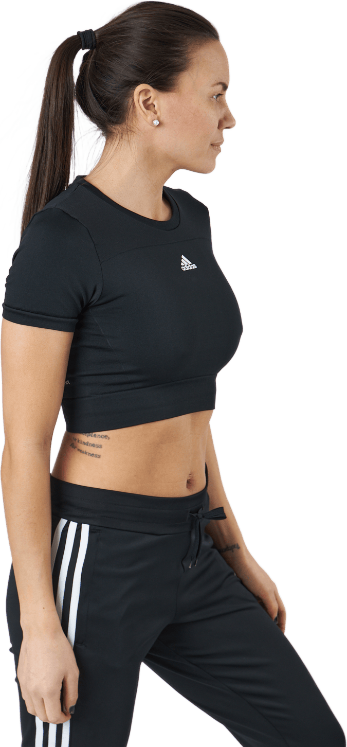 W Sml Fit T Black/white - Bild 2