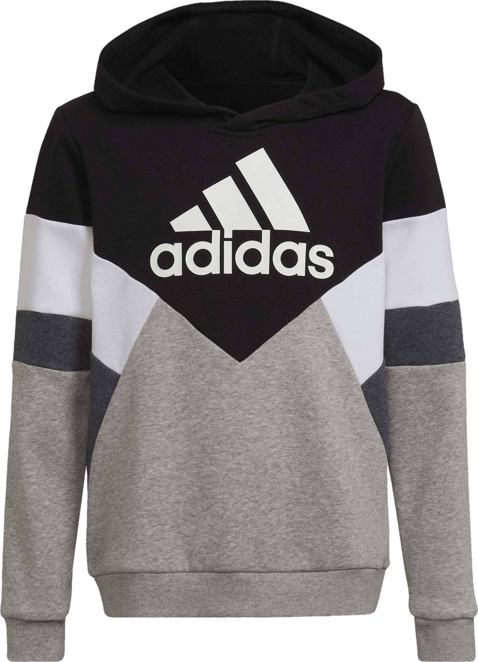 Colorblock Fleece Hoodie Black