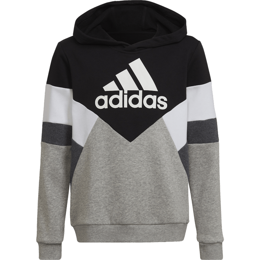 Colorblock Fleece Hoodie Black