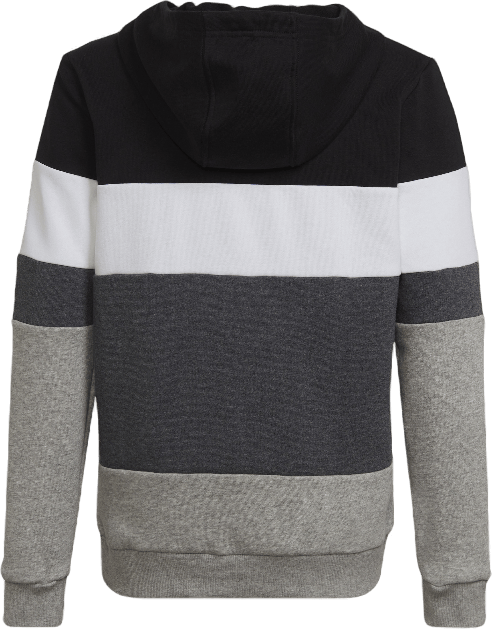 Colorblock Fleece Hoodie Black - Bild 2