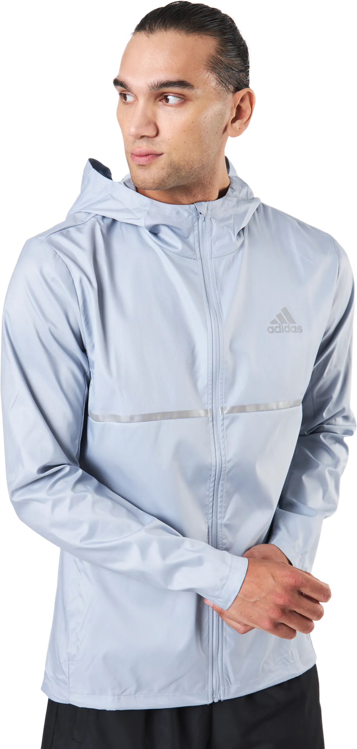 Own The Run Jkt Halo Silver/reflective Silver Najlepsze marki