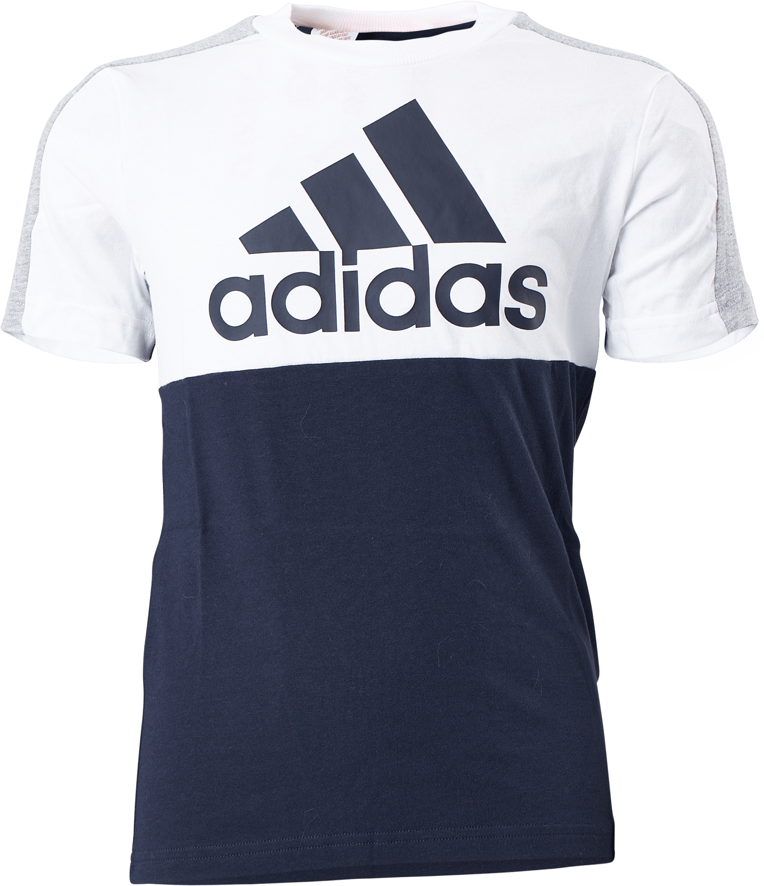 Colorblock T-Shirt Legend Ink, Unisex, Klær, T skjorte, Hvit/Blå, 164