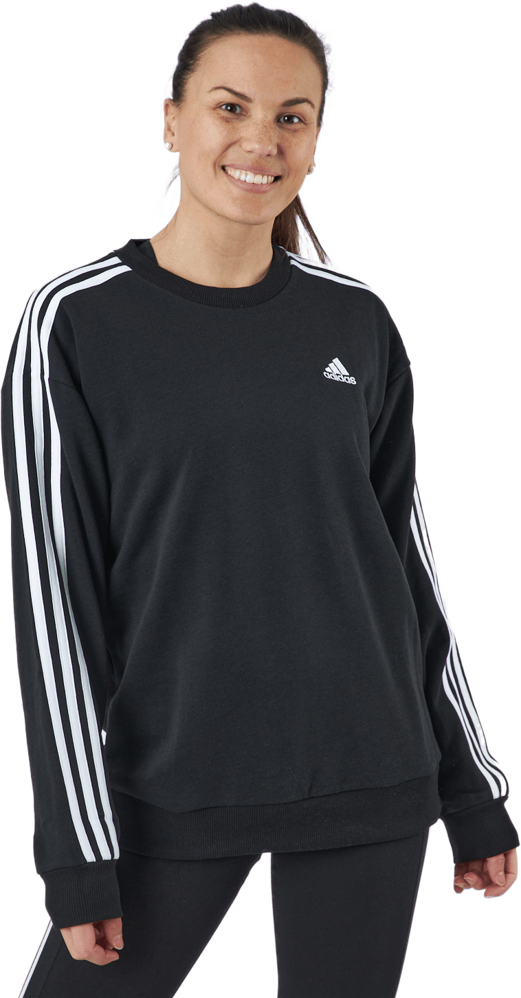 W Lngwr Swt Black/white, Female, Apparels, Shirts, Black, L