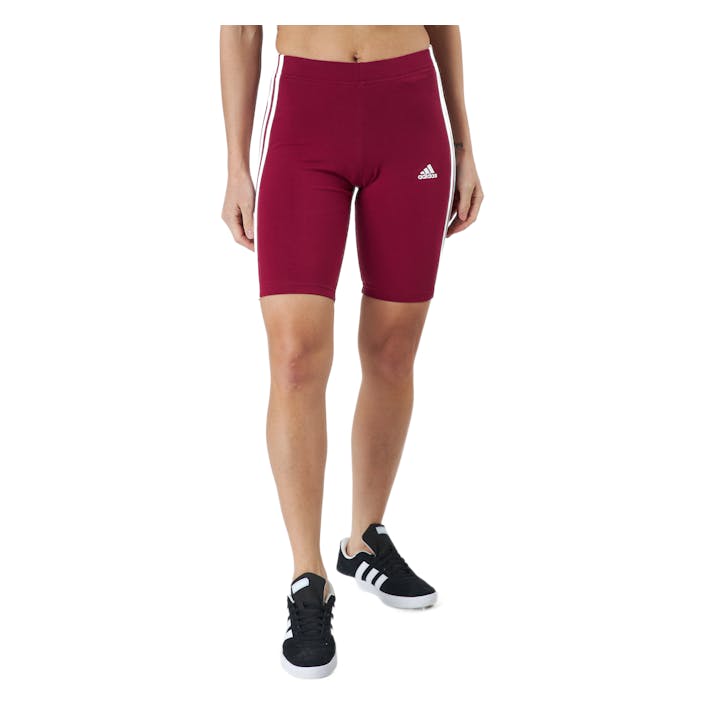 W 3s Bk Sho Legacy Burgundy/white, Female, Apparels, Leggings, Red, XXL