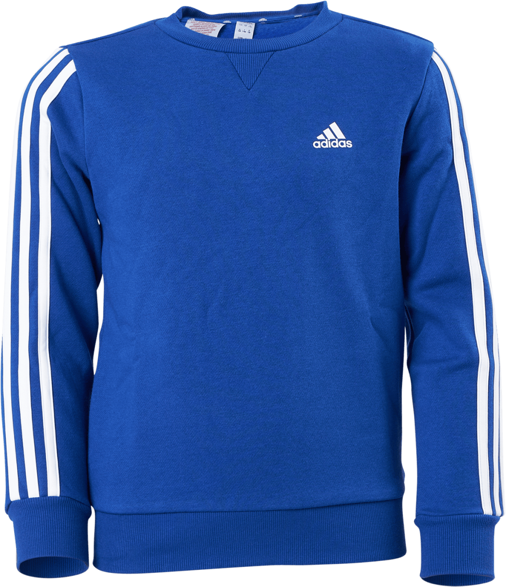 Essentials 3-Stripes Crewneck Sweatshirt Team Royal Blue, Unisex, Apparels, Shirts, Blue, 122