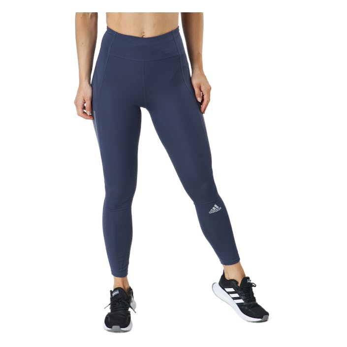 Otr 7/8 Tgt Shadow Navy, Female, Apparels, Leggings, Running, Blue, XL
