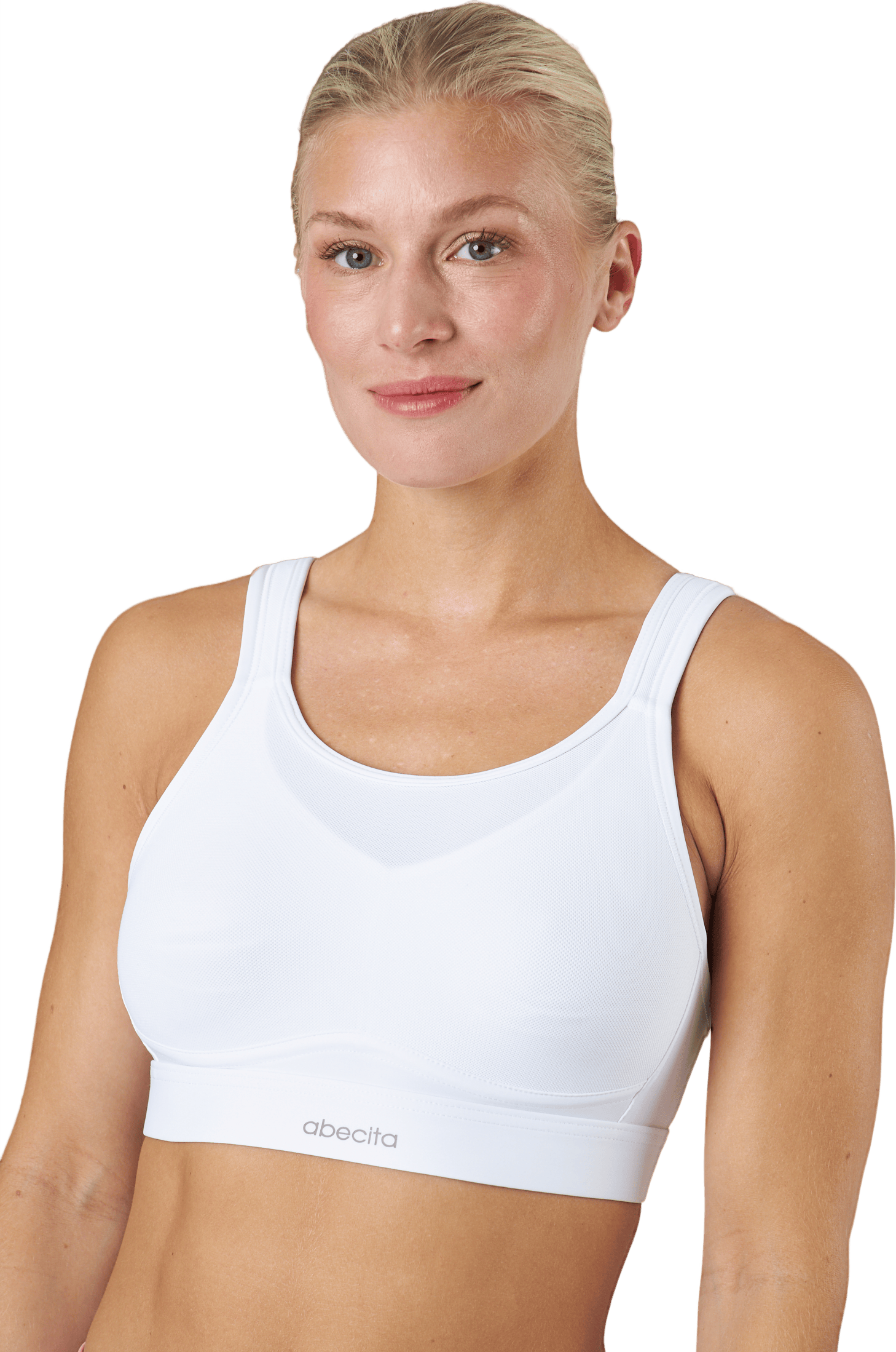 Victorious Spacer Sports Bra   White