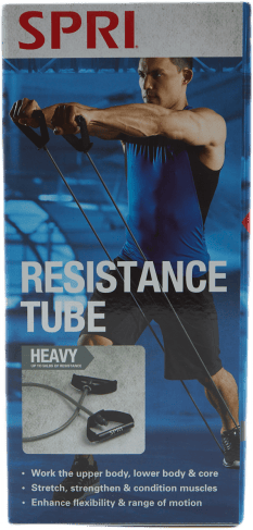 Spri Resistance Tubing Heavy Grey, Unisex, Ekwipunek, Sprzęt treningowy, Trening, Szary, ONESIZE