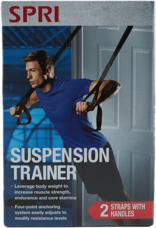 Spri Suspension Trainer Black, Unisex, Equipment, Training equipment, Workout, Black, ONESIZE