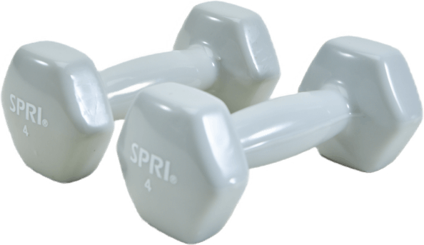 Spri Dumbbells Vinyl 1,8kg/4lb Grey, Unisex, Equipment, Training equipment, Workout, Grey, ONESIZE
