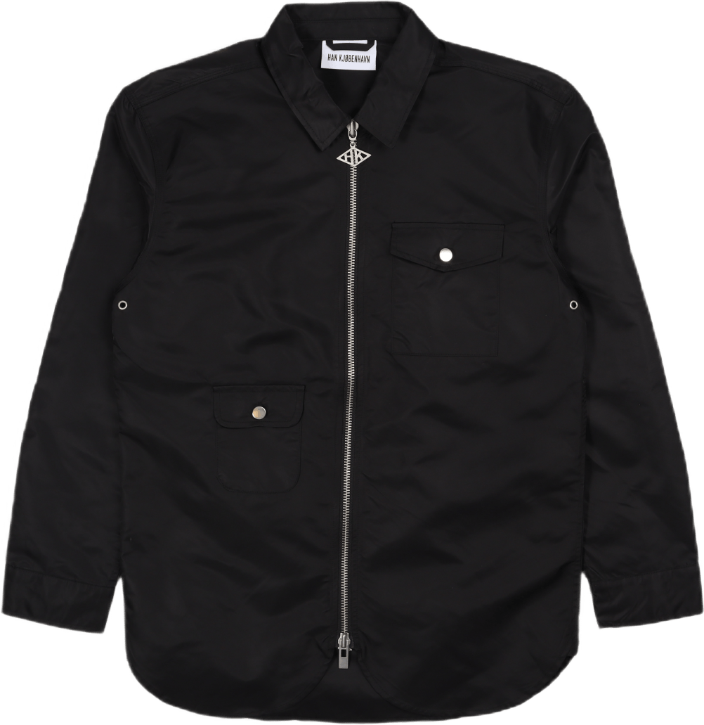 Army Shirt Zip Black