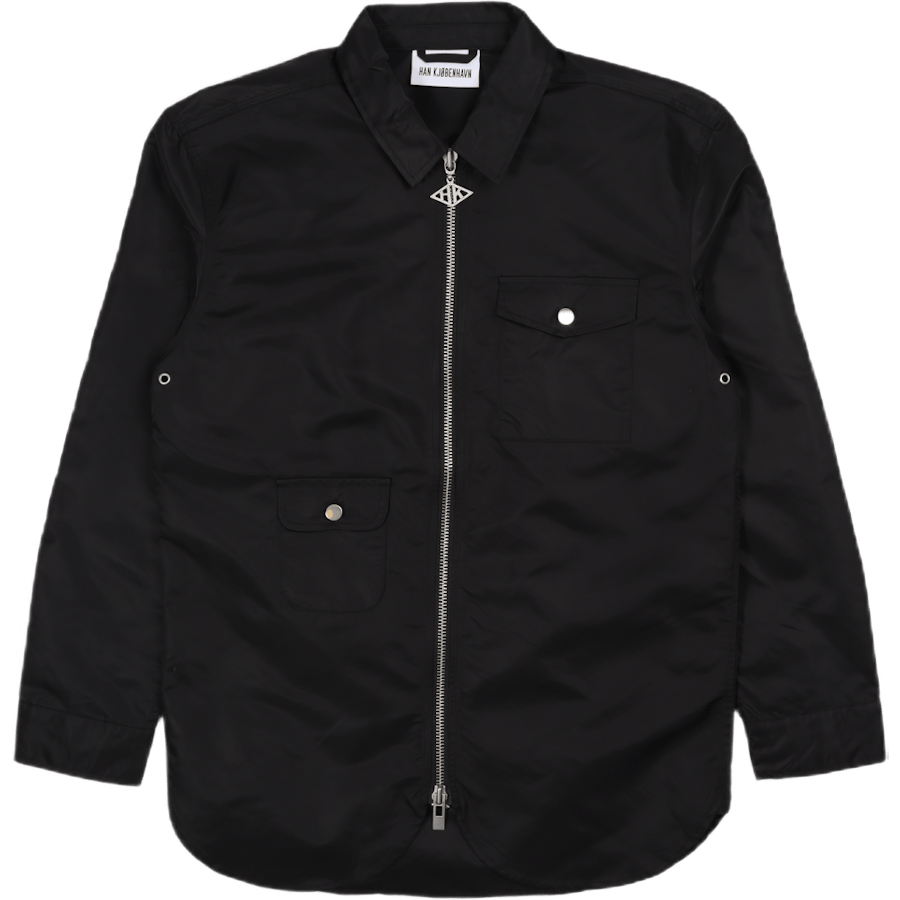 Army Shirt Zip Black