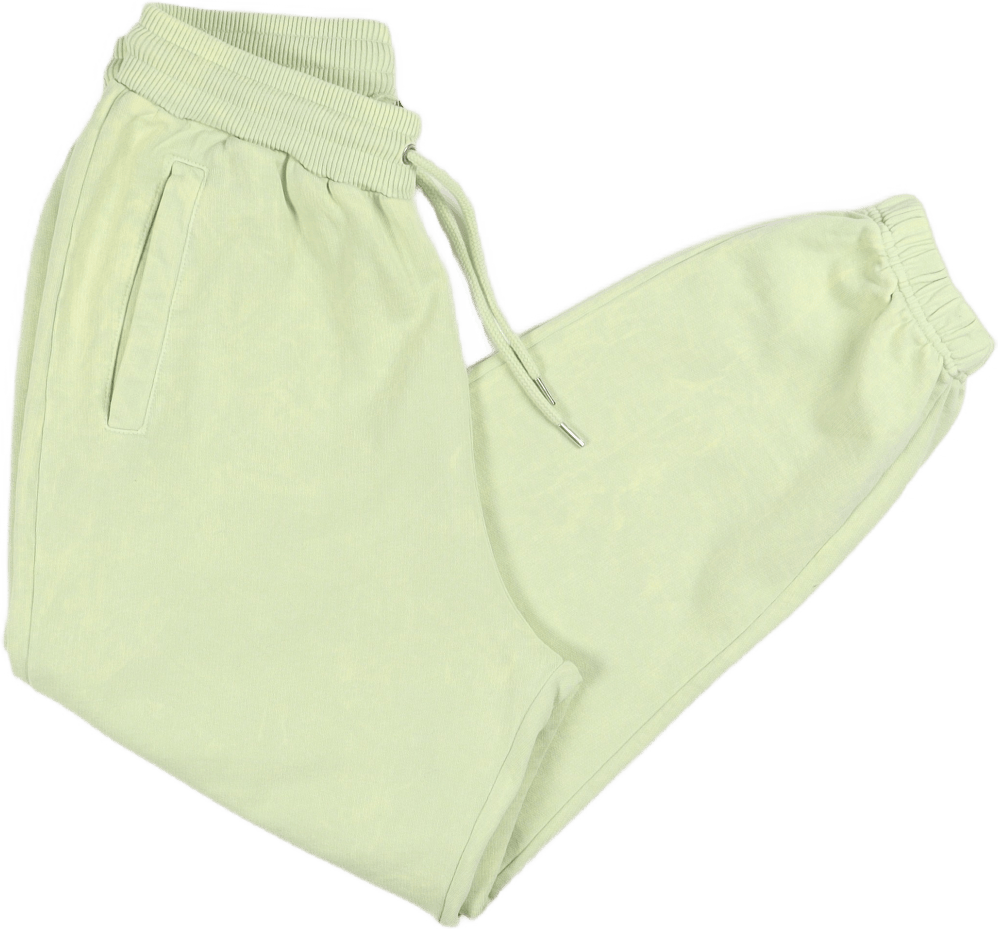 Cropped Sweat Pants Pale Green Acid - Bild 4